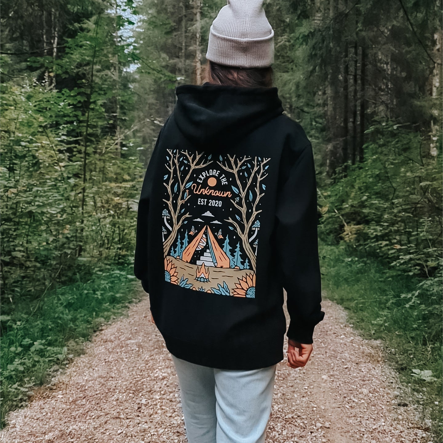 Organic "Explore The Unknown" Hoodie