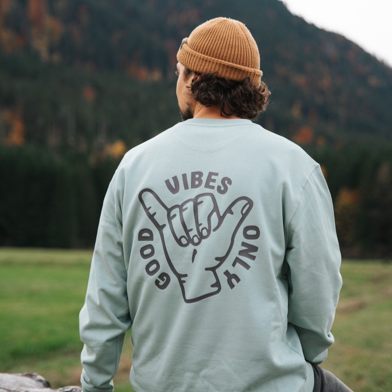 Organic "Good Vibes" Pullover Sweatshirt