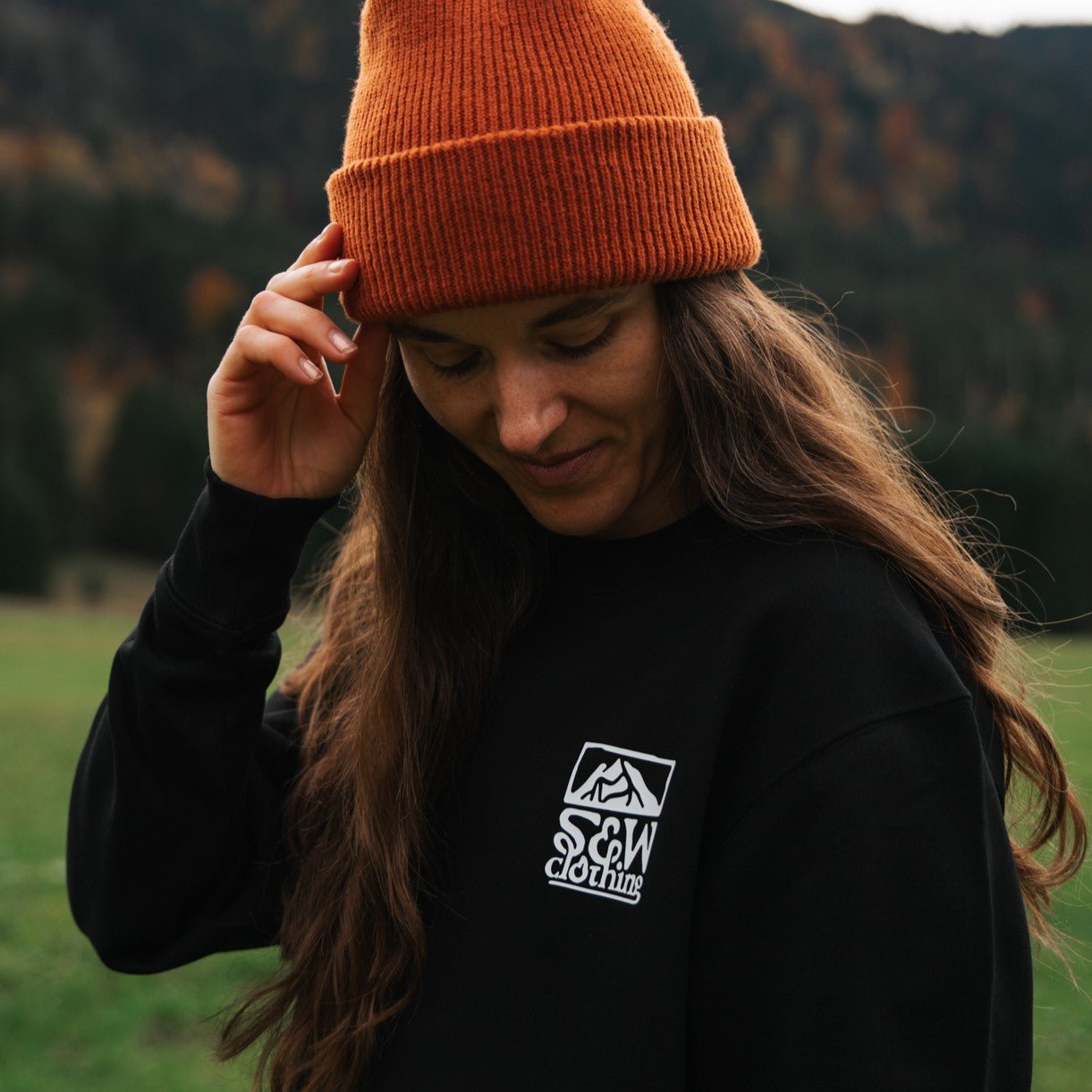 Organic "Land Meets Sky" Pullover Sweatshirt