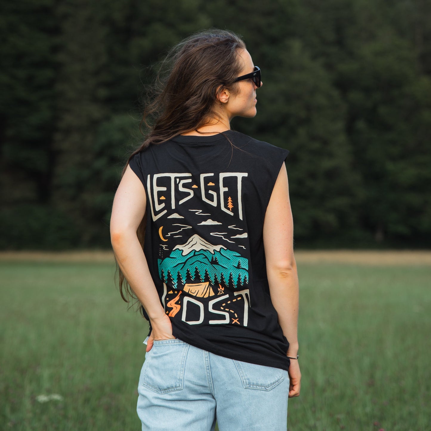 Organic "Let's Get Lost" Tank Top