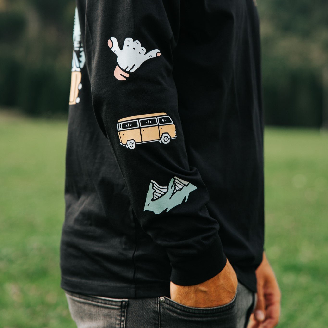 Organic "Roam Free" Long Sleeve Tee