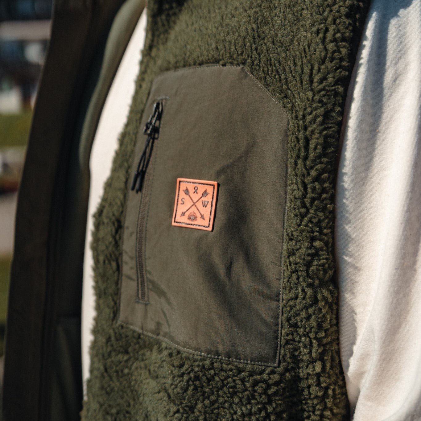 Recycled "Seeker" Sherpa Fleece Vest