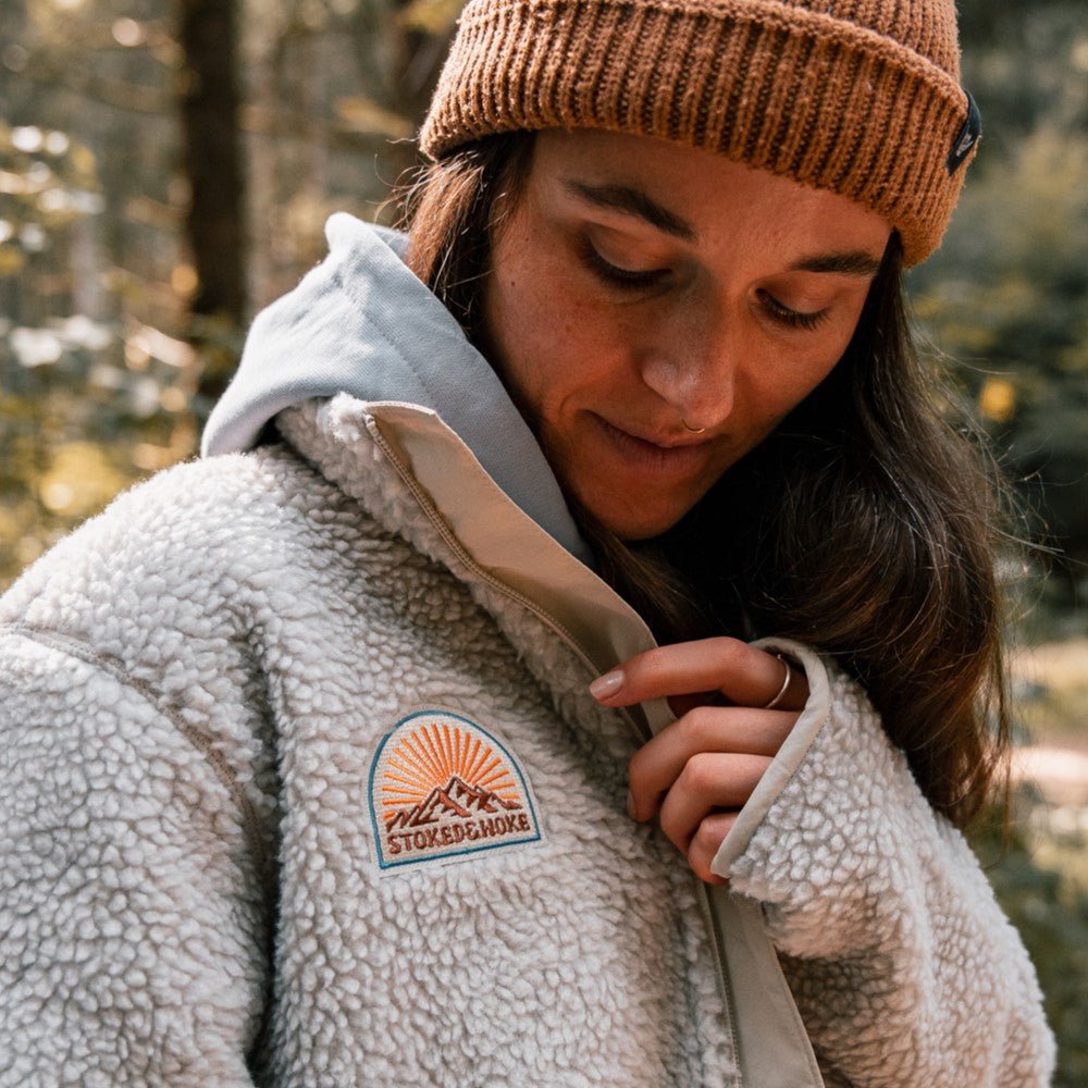 Recycled "Sunrise" Sherpa Fleece Jacket