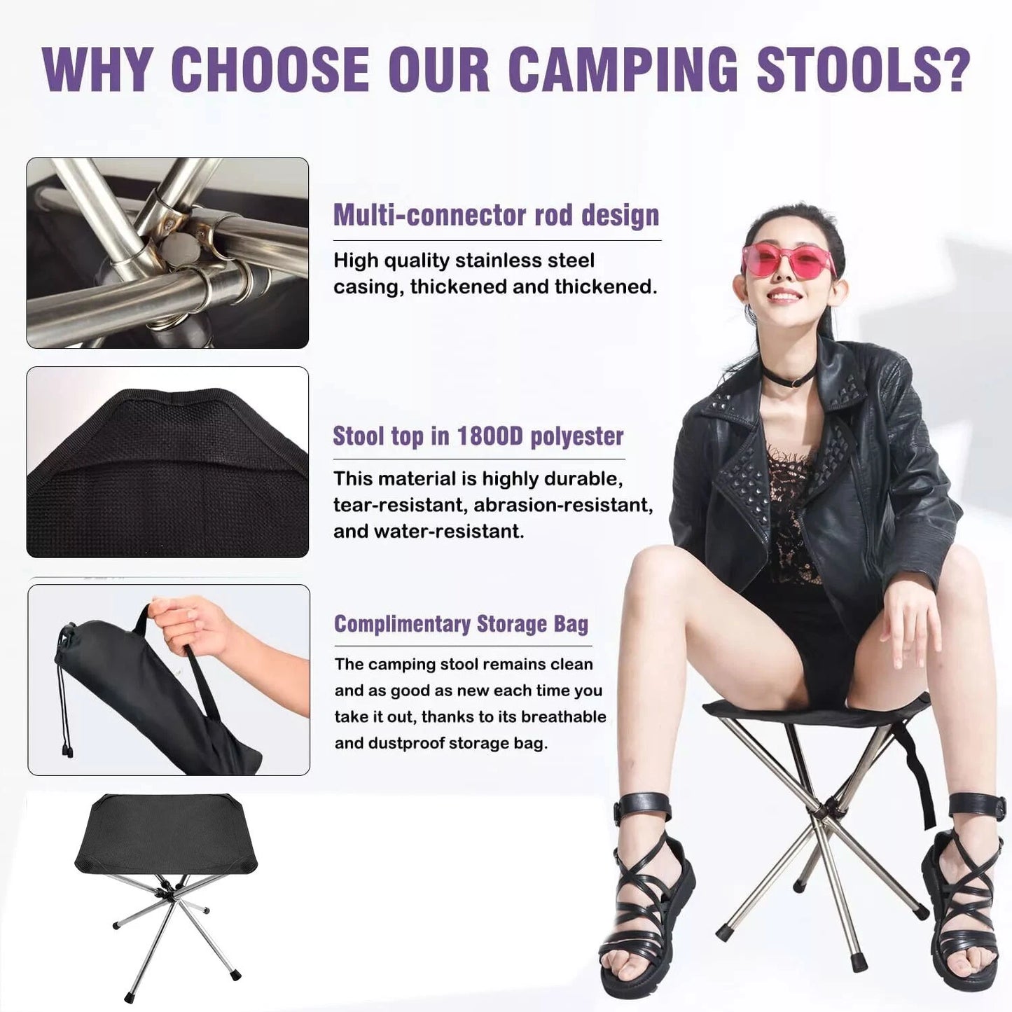 Small Folding Camping Stool