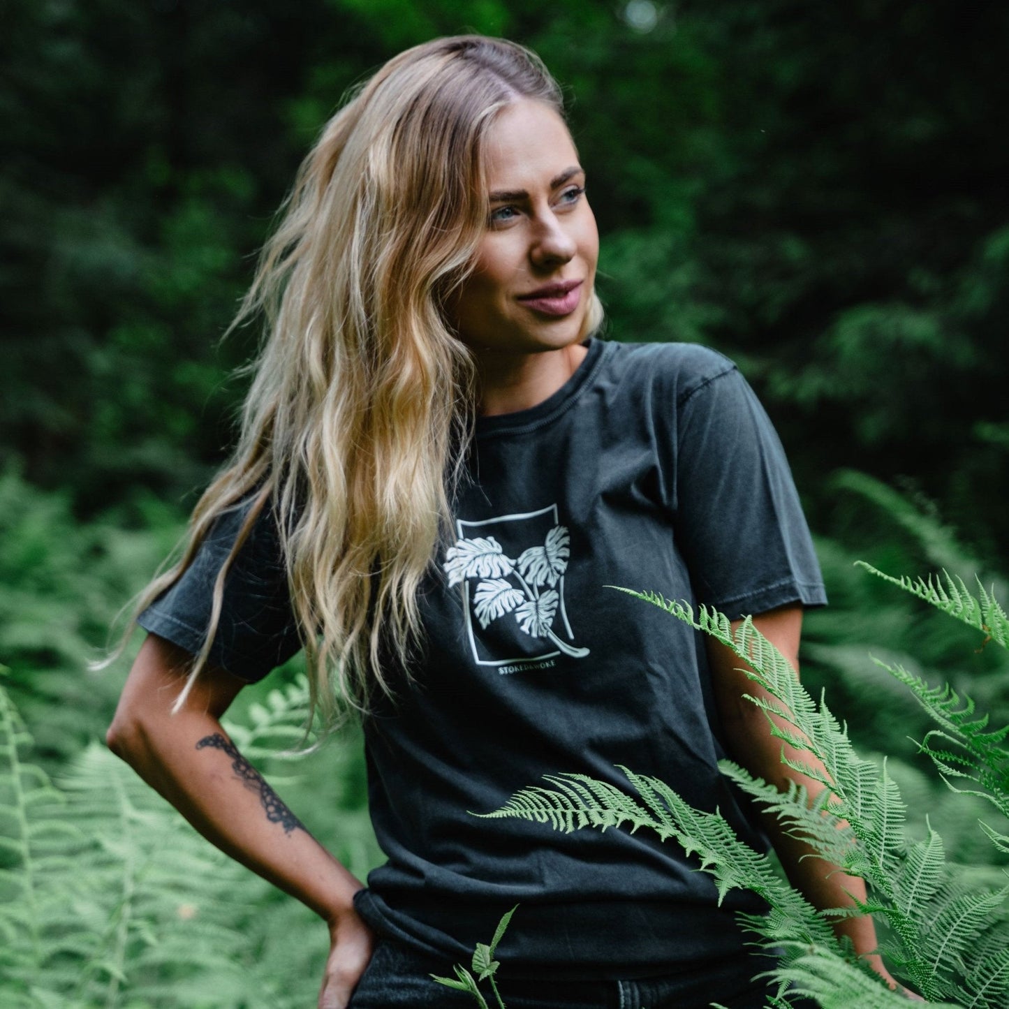 Stone Washed "Monstera" Tee