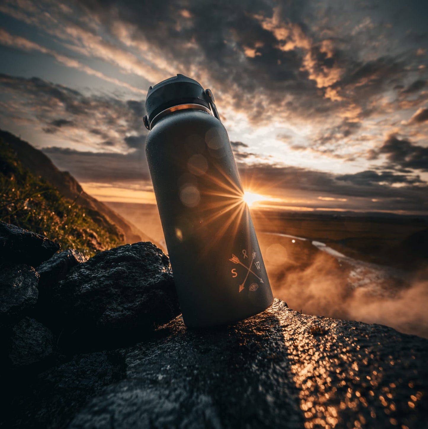 1L "Roamer" Water Bottle - Mountain Mist