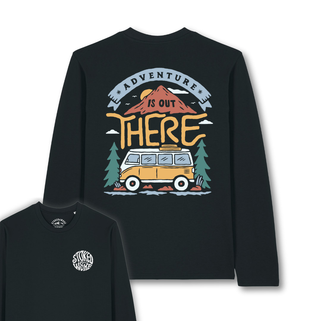 Organic "Adventure is out There" Long Sleeve Tee