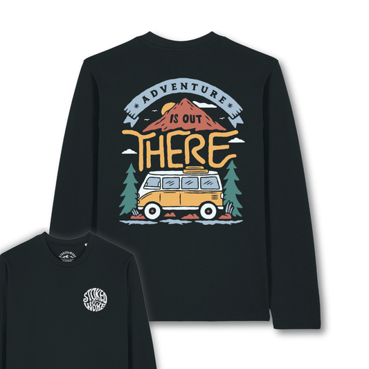 Organic "Adventure is out There" Long Sleeve Tee