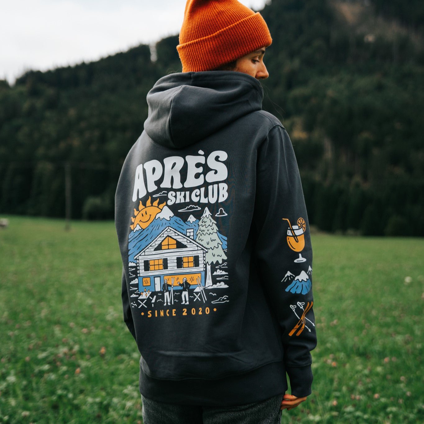 Organic "Aprés Ski Club" Hoodie