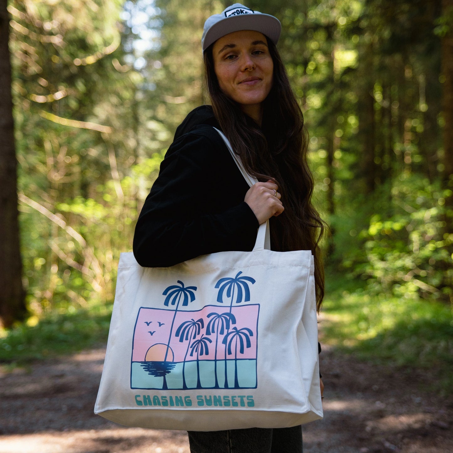 "Chasing Sunsets" Tote Bag