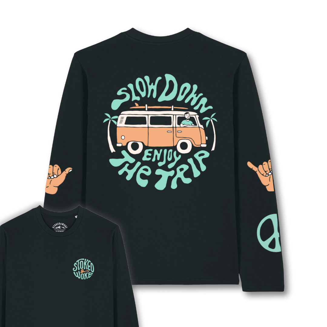 Organic "Enjoy the Trip" Long Sleeve Tee