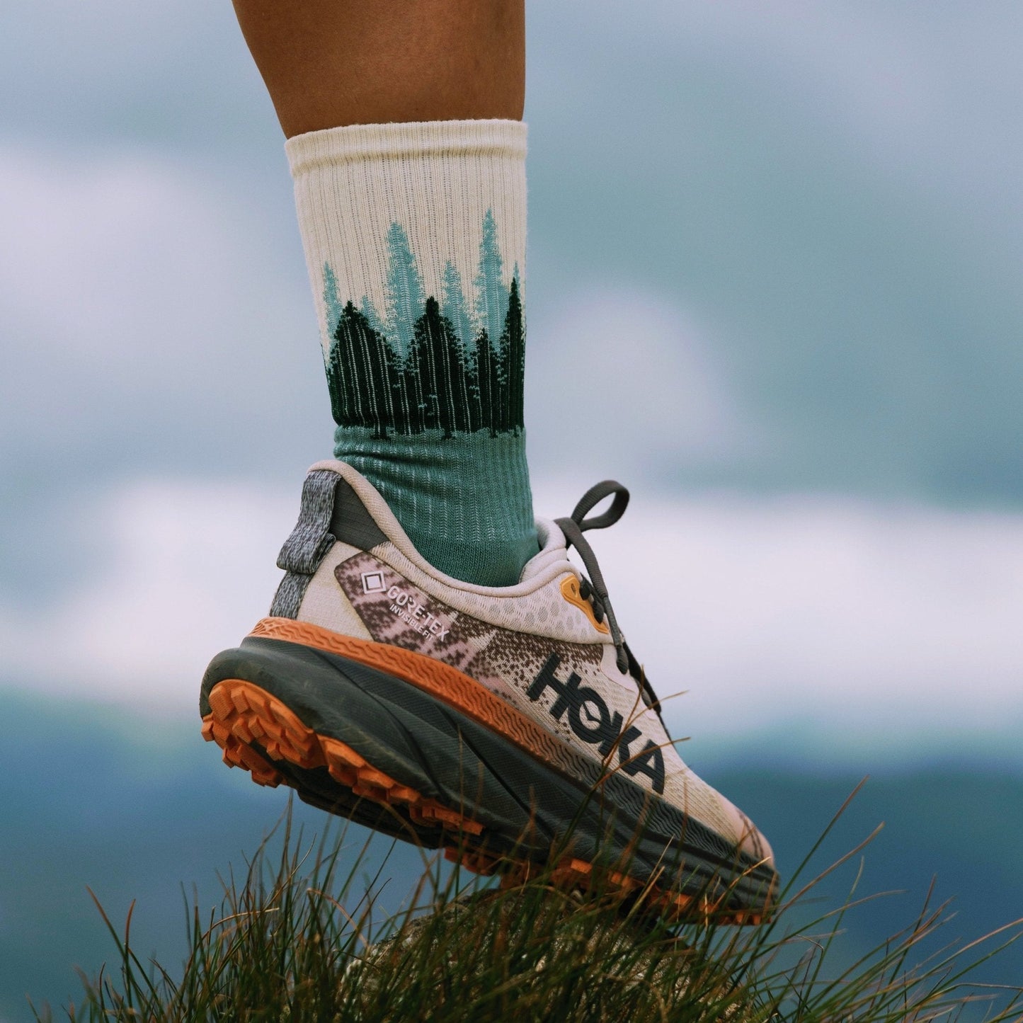 Organic "Forest Stride" Socks - Green
