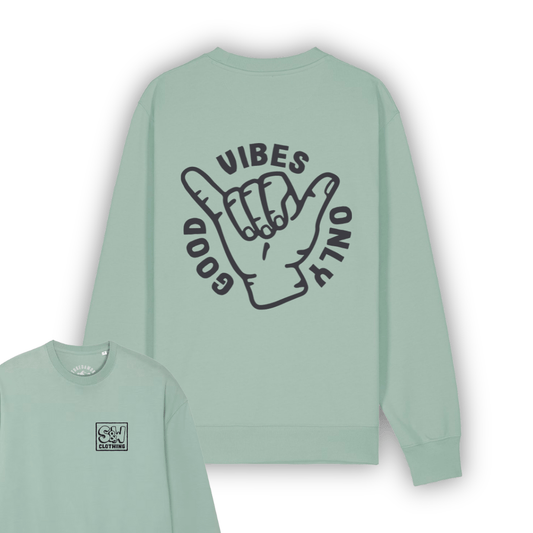 Organic "Good Vibes" Pullover Sweatshirt