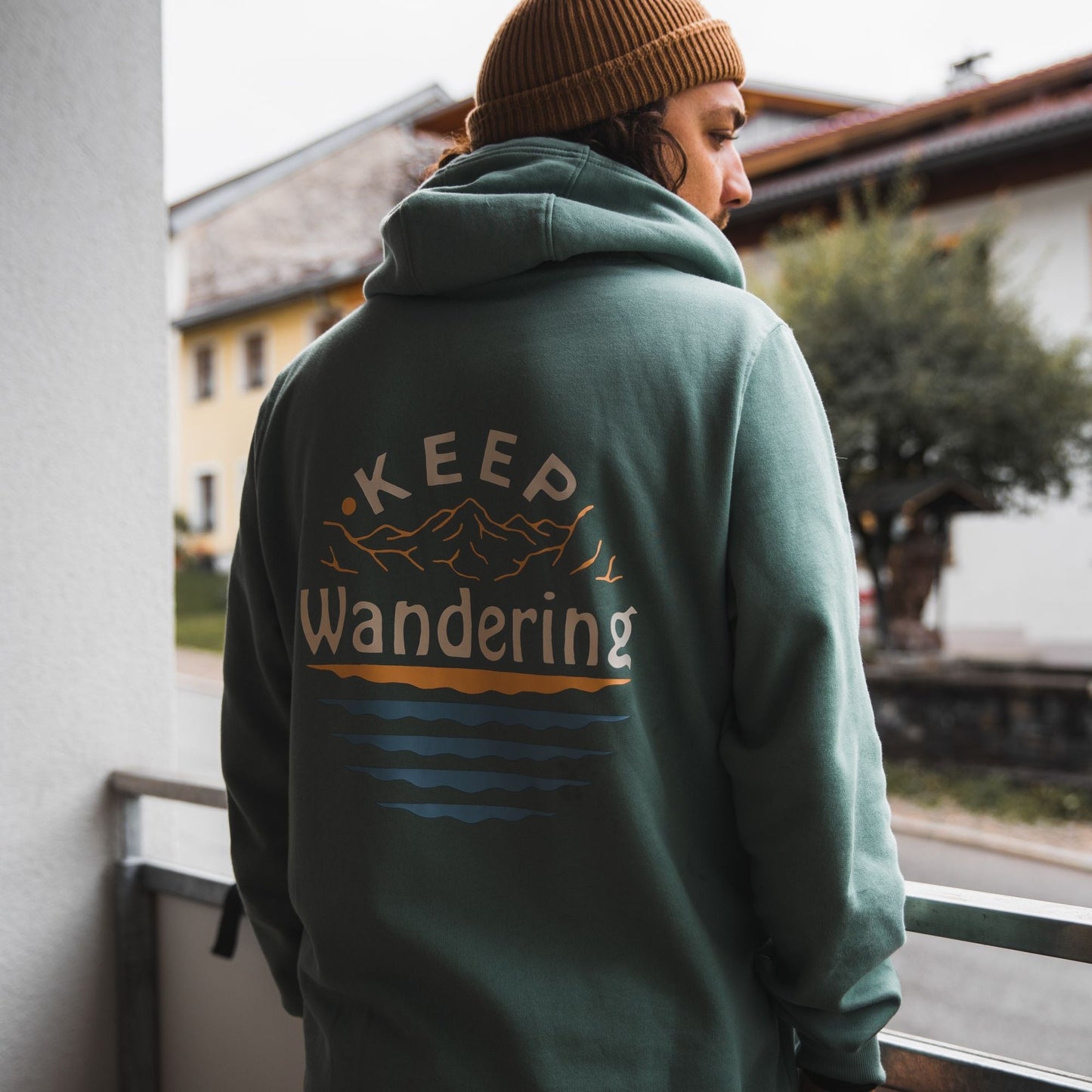 Sage Green  "Keep Wandering" Hoodie