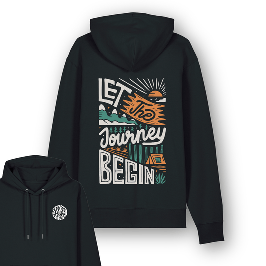 Organic "Let the Journey Begin" Hoodie