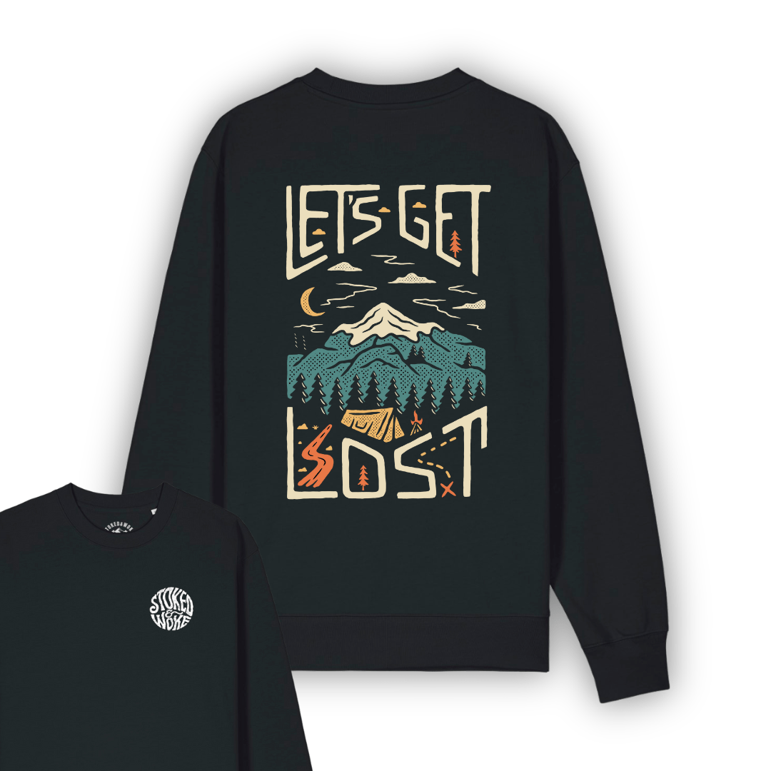 Organic "Lets Get Lost" Pullover Sweatshirt