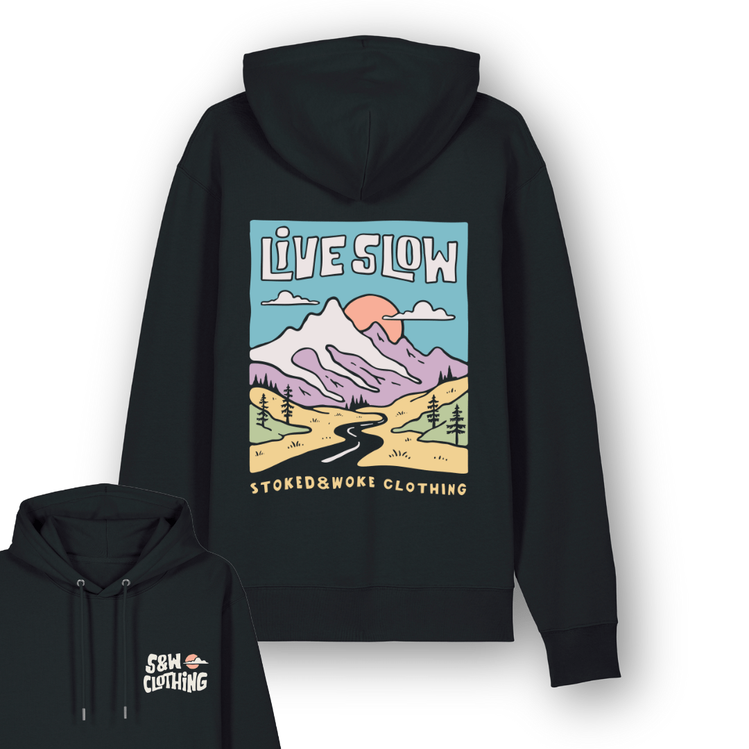 Organic "Live Slow" Hoodie