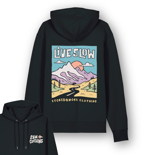 Organic "Live Slow" Hoodie
