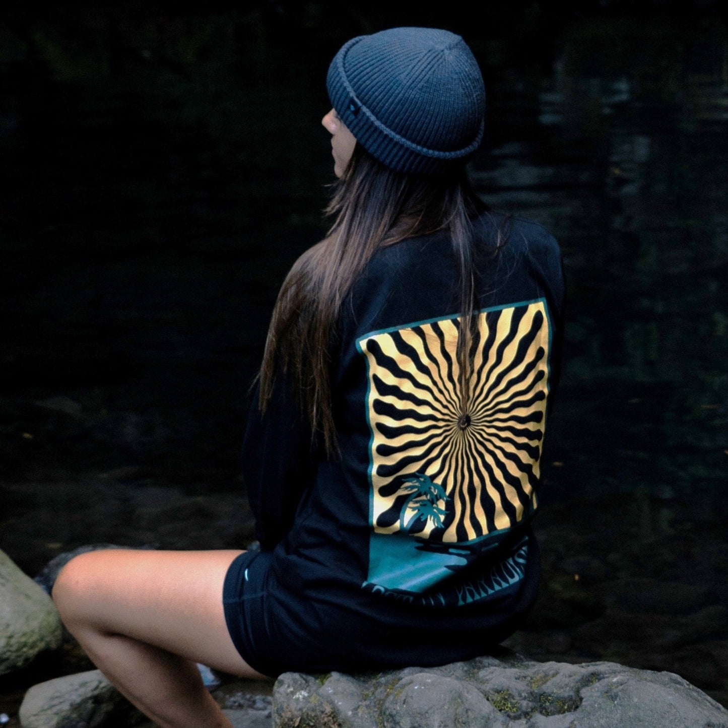 Organic "Lost in Paradise" Long Sleeve Tee