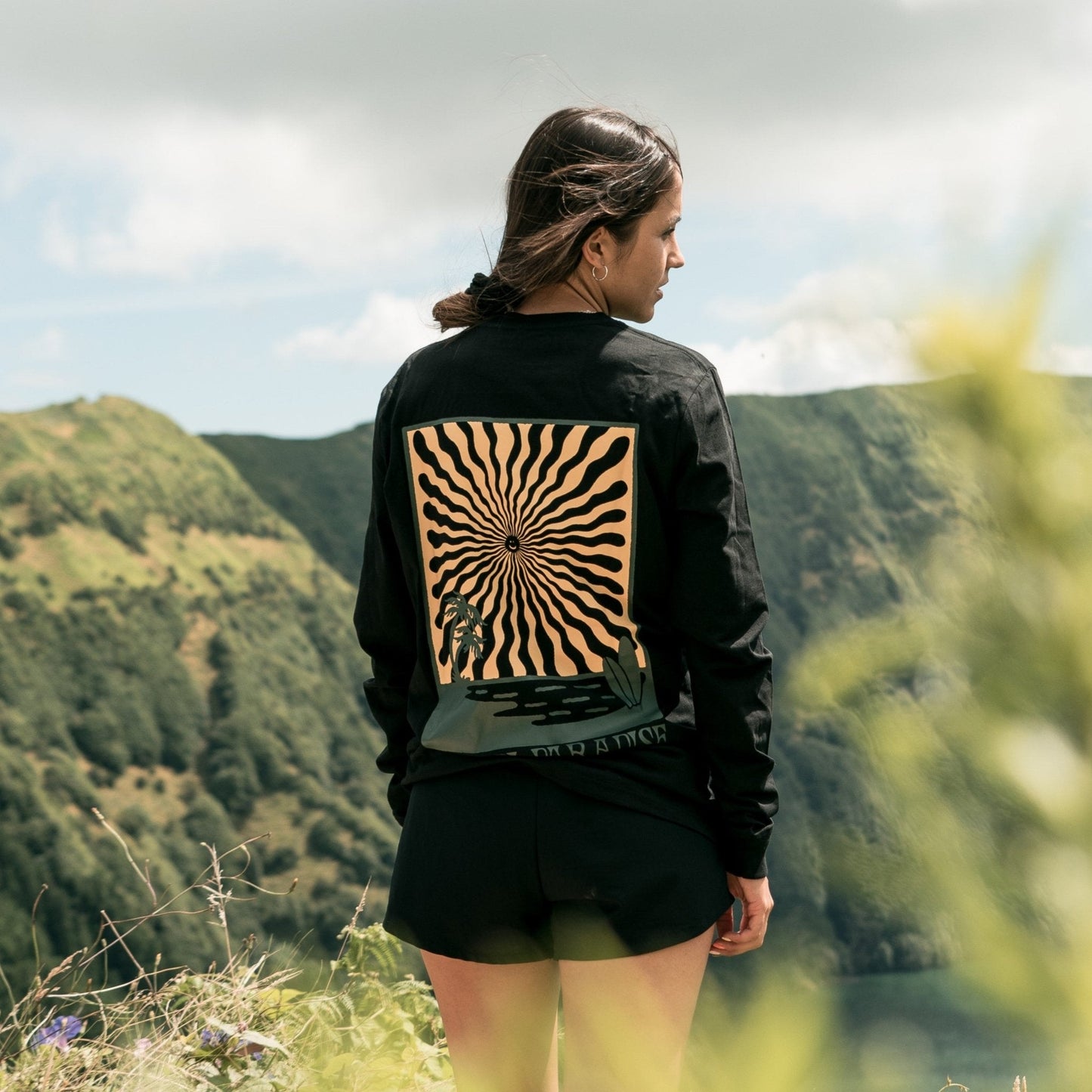 Organic "Lost in Paradise" Long Sleeve Tee