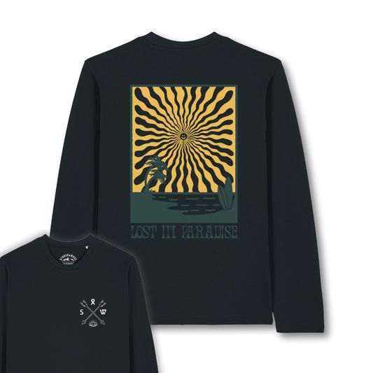 Organic "Lost in Paradise" Long Sleeve Tee