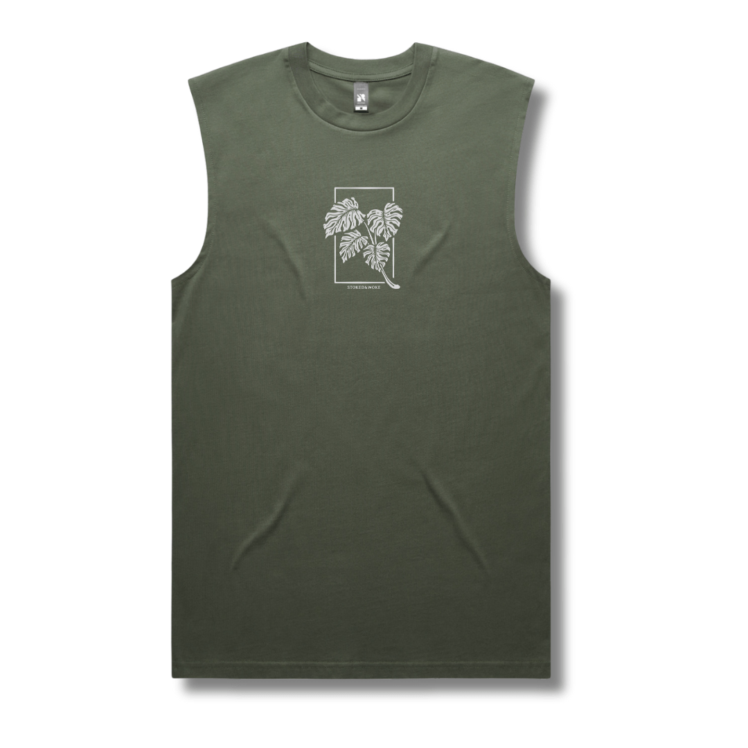 Organic "Monstera" Tank Top