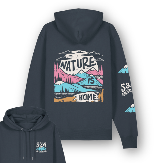 Organic "Nature Is Home" Hoodie