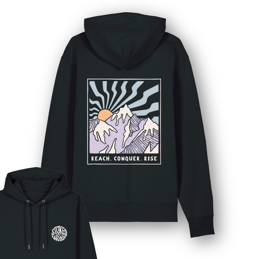 Organic "Reach.Conquer.Rise" Hoodie