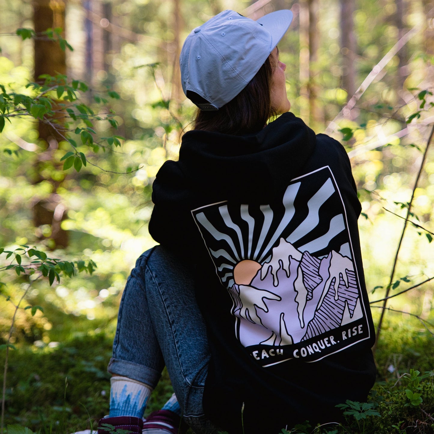 Organic "Reach.Conquer.Rise" Hoodie