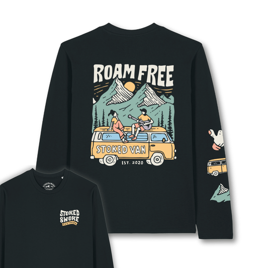Organic "Roam Free" Long Sleeve Tee