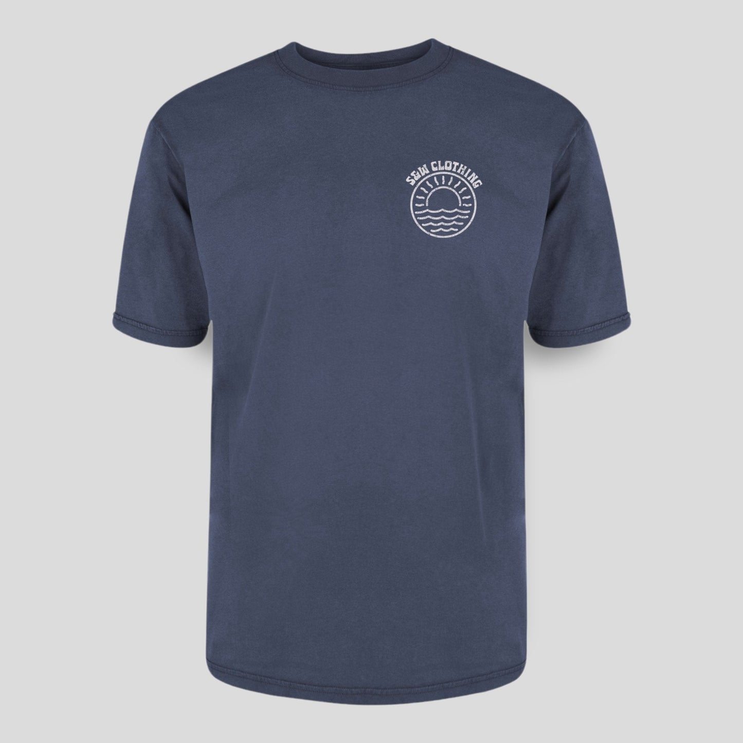 Over-sized "Seaside" Stone-wash Tee