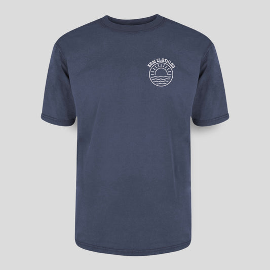 Over-sized "Seaside" Stone-wash Tee