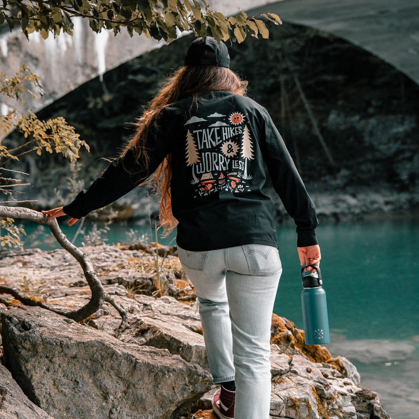 Organic "Worry Less" Long Sleeve Tee