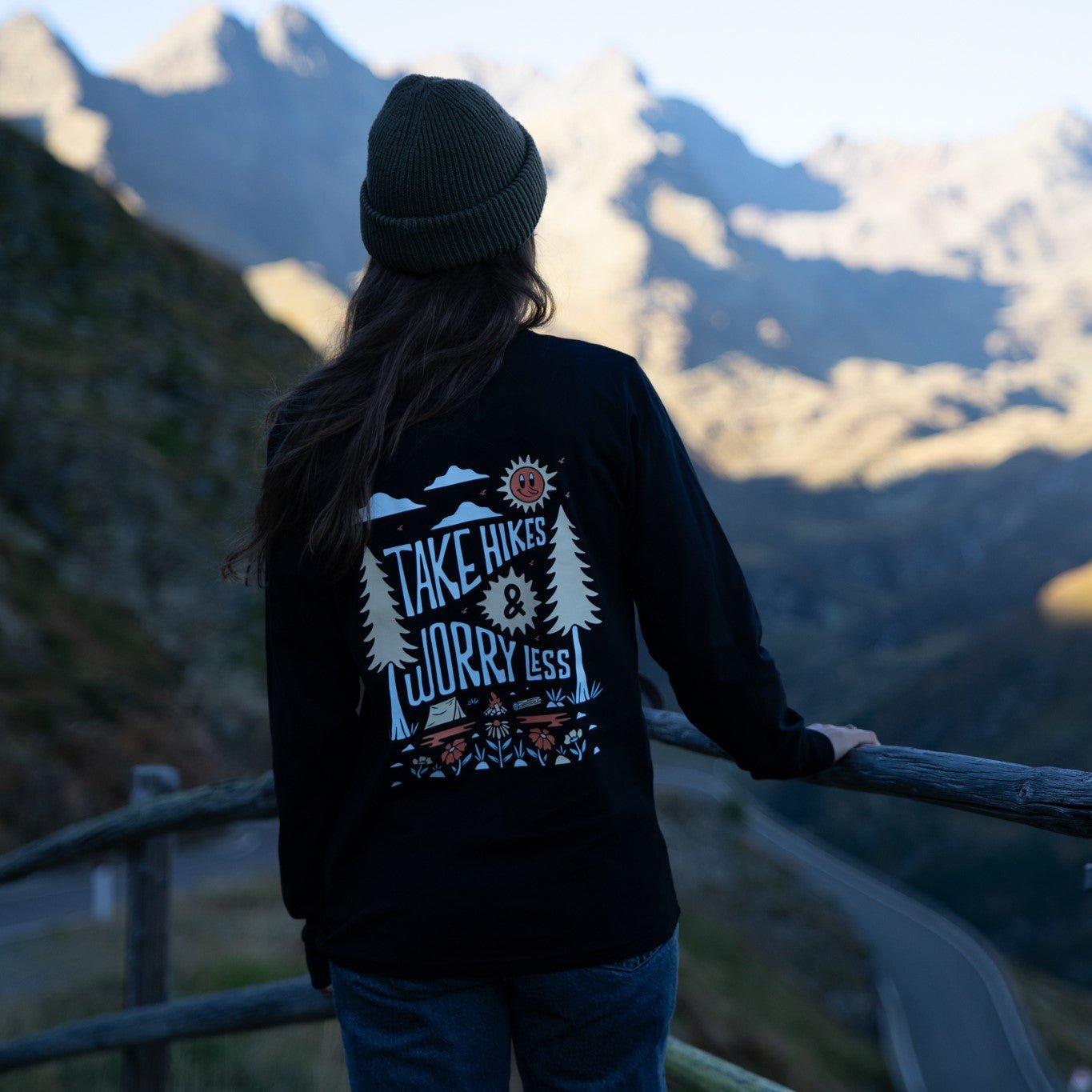 Organic "Worry Less" Long Sleeve Tee