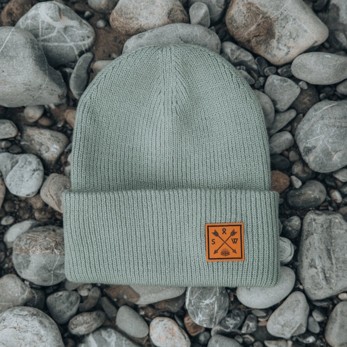Recycled Cuffy Beanie - Pastel Green