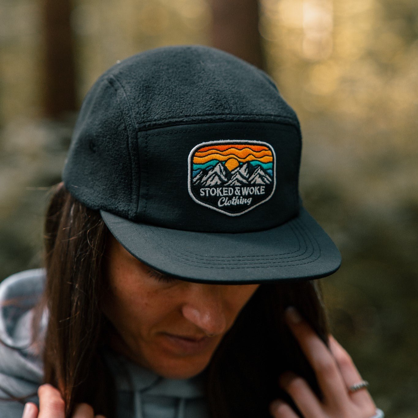 Recycled Fleece Camper Cap - Black