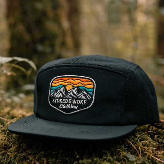 Recycled Fleece Camper Cap - Black