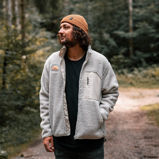 Recycled "Sunrise" Sherpa Fleece Jacket