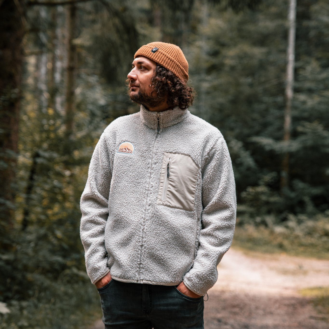 Recycled "Sunrise" Sherpa Fleece Jacket