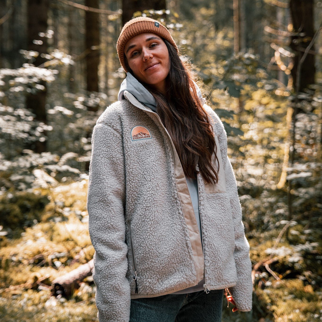 Recycled "Sunrise" Sherpa Fleece Jacket