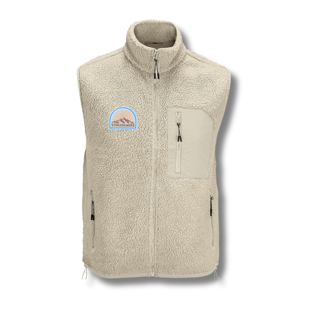 Recycled "Sunrise" Sherpa Fleece Vest