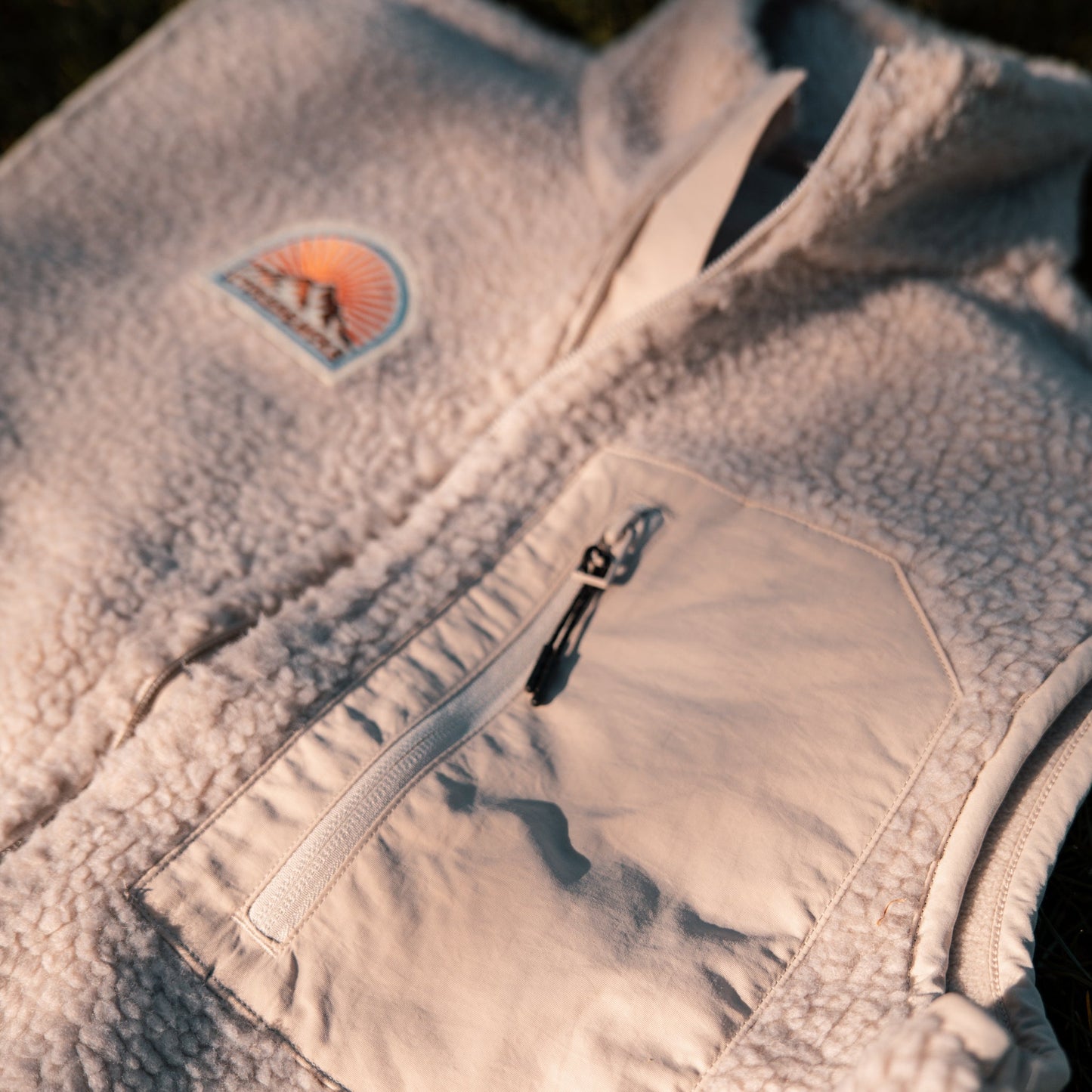 Recycled "Sunrise" Sherpa Fleece Vest