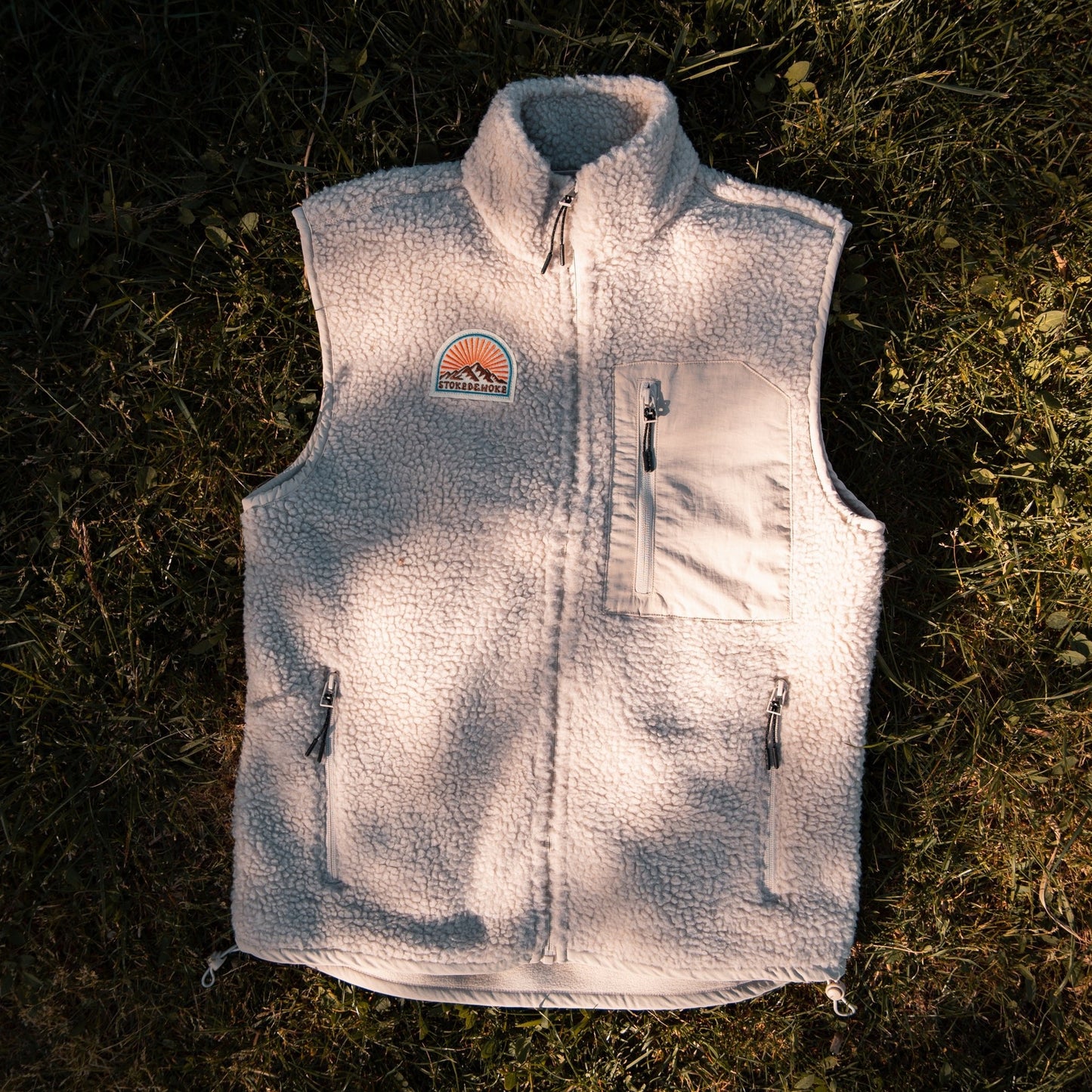 Recycled "Sunrise" Sherpa Fleece Vest
