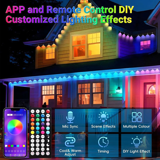 100FT Permanent Outdoor Lights