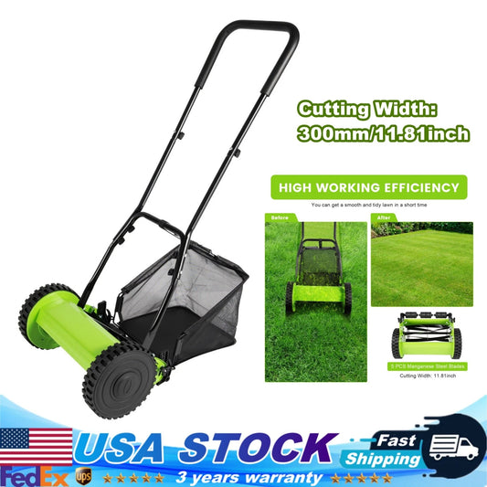 18-Inch Manual Lawn Mower