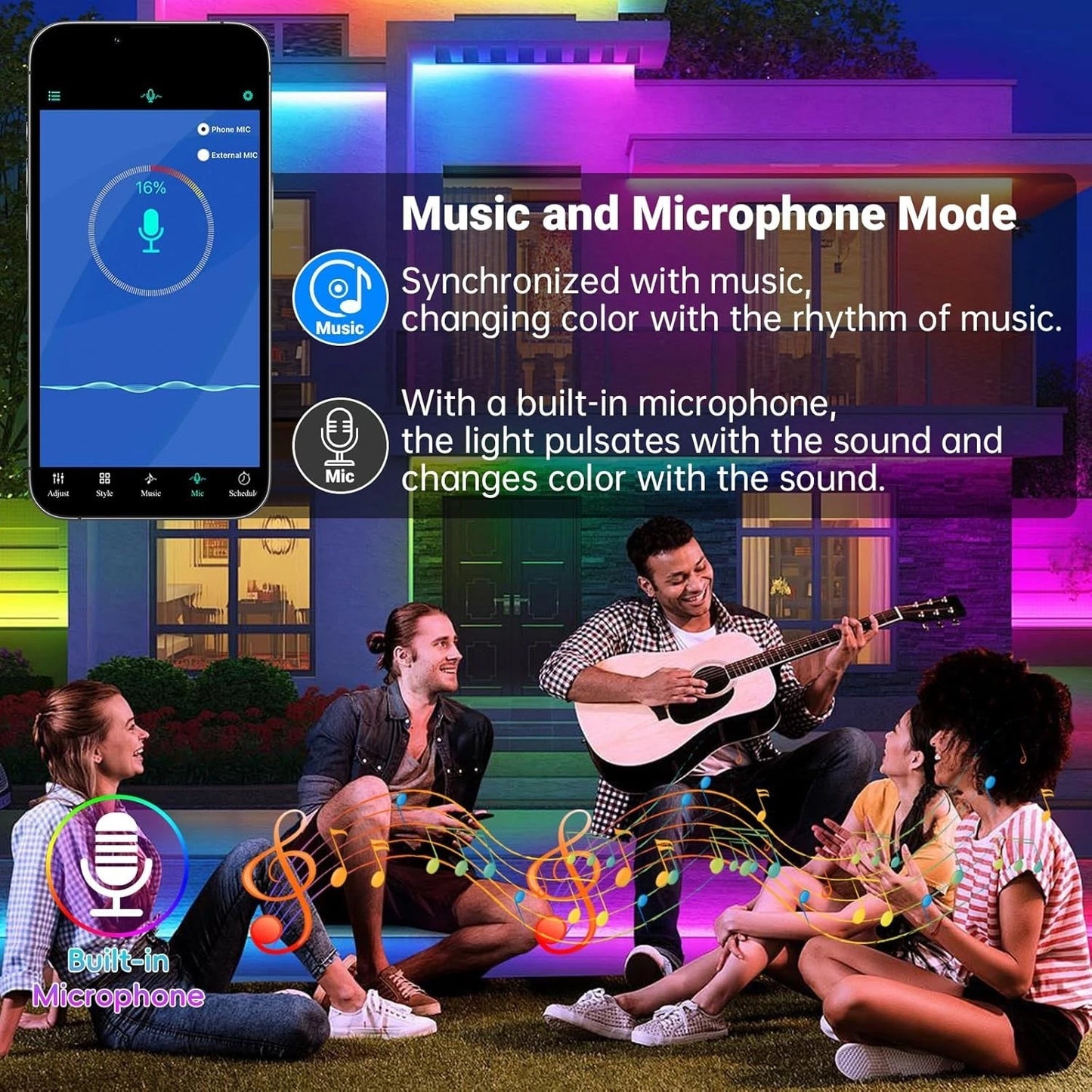 100FT Permanent Outdoor Lights