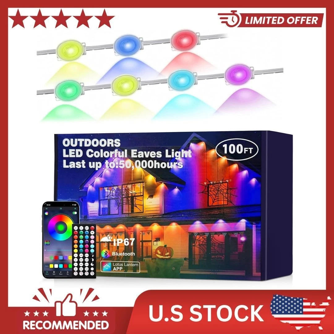 100FT Permanent Outdoor Lights