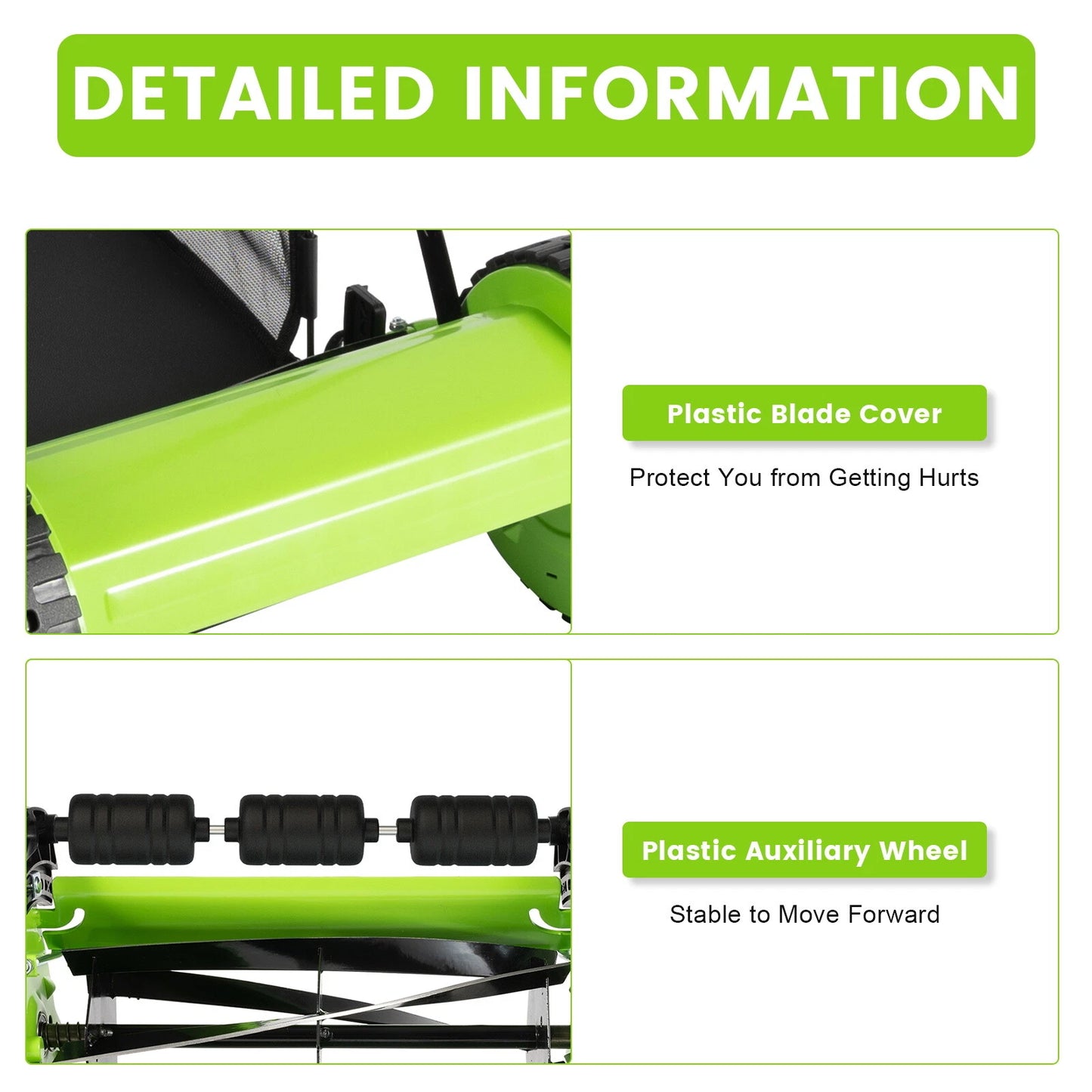 18-Inch Manual Lawn Mower