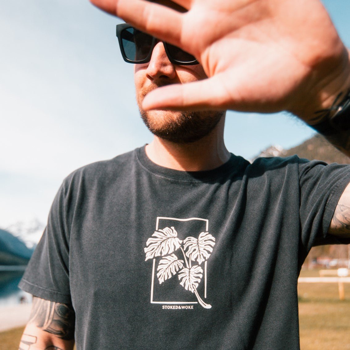 Stone Washed "Monstera" Tee
