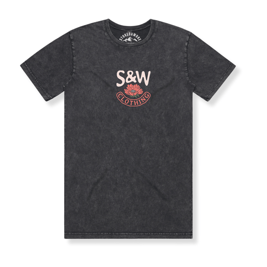 Stone Washed "Pohutukawa" Tee